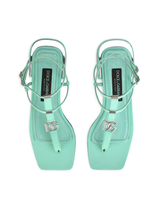 NAPPA LEATHER DG THONG SANDALS
