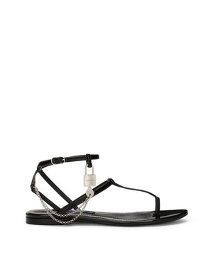 PATENT LEATHER SANDALS