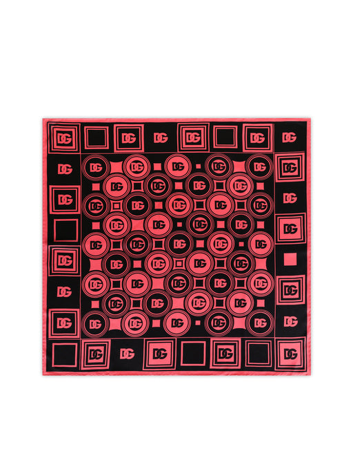 TWILL SCARF WITH DG LOGO PRINT (90 X 90)