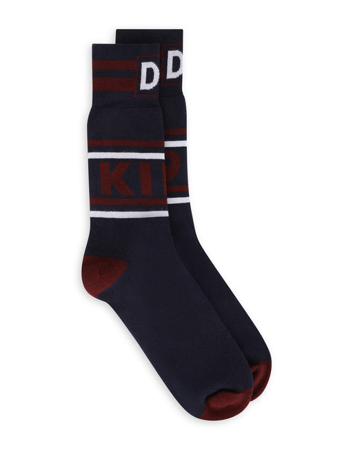 STRETCH COTTON SOCKS WITH JACQUARD DG LOGO