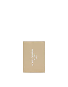 CALFSKIN PASSPORT HOLDER WITH LOGO