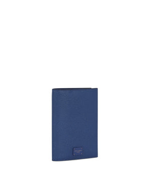 DAUPHINE CALFSKIN PASSPORT HOLDER WITH BRANDED TAG