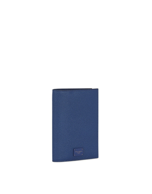 DAUPHINE CALFSKIN PASSPORT HOLDER WITH BRANDED TAG