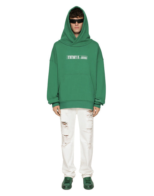 JERSEY HOODIE WITH DGVIB3 PRINT
