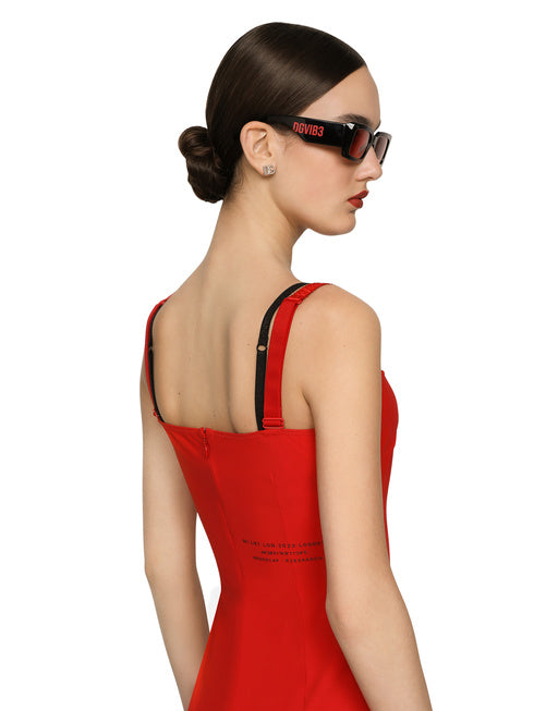 SHORT SPANDEX JERSEY DRESS DGVIB3