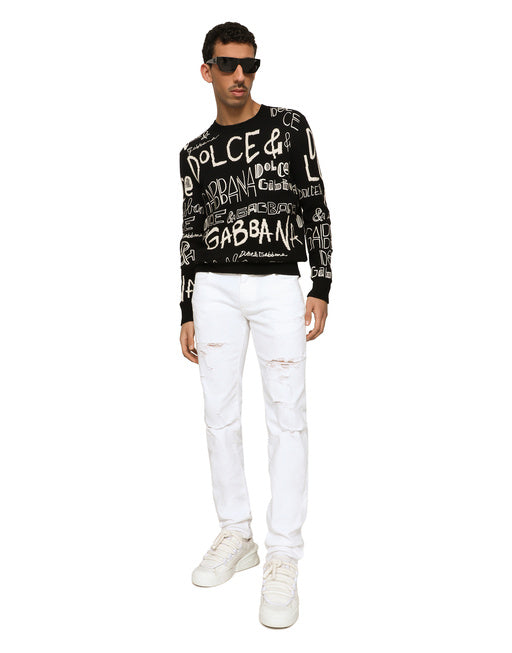WHITE SKINNY STRETCH JEANS