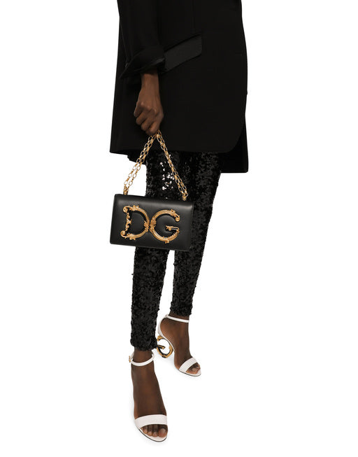 NAPPA LEATHER DG GIRLS SHOULDER BAG