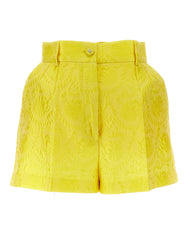 FLORAL QUILTED JACQUARD SHORTS