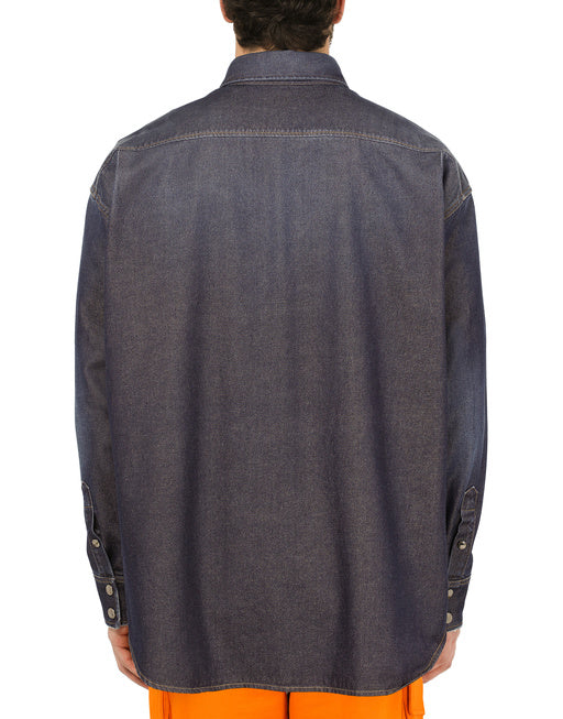 BLUE DENIM SHIRT WITH D&G PATCH
