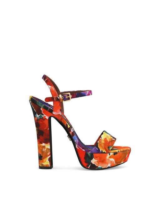 BROCADE PLATFORM SANDALS