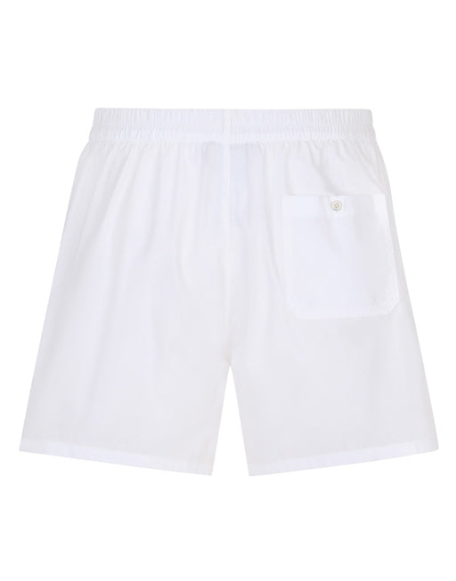 POPLIN SHORTS WITH LOGO LABEL