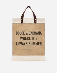 PRINTED JUTE SHOPPER