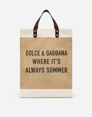 PRINTED JUTE SHOPPER