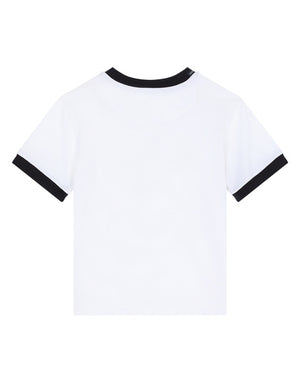 JERSEY T-SHIRT WITH PICTORIAL CROWN PRINT