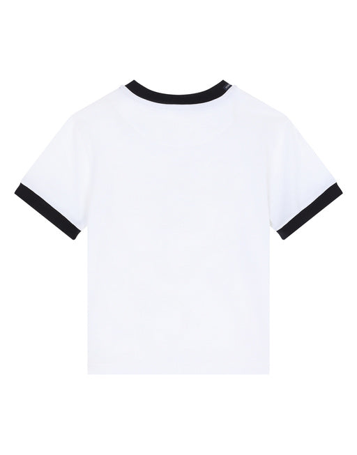 JERSEY T-SHIRT WITH PICTORIAL CROWN PRINT