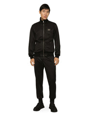 TECHNICAL JERSEY JOGGING PANTS WITH TAG