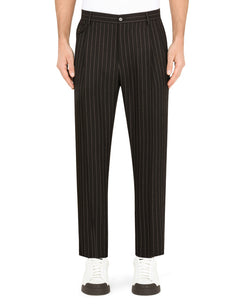 PINSTRIPE WOOL PANTS