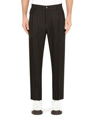 PINSTRIPE WOOL PANTS