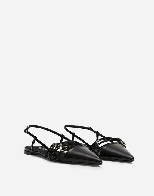 PATENT LEATHER SLINGBACKS