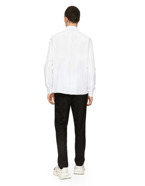 COTTON MARTINI-FIT SHIRT WITH BRANDED TAG