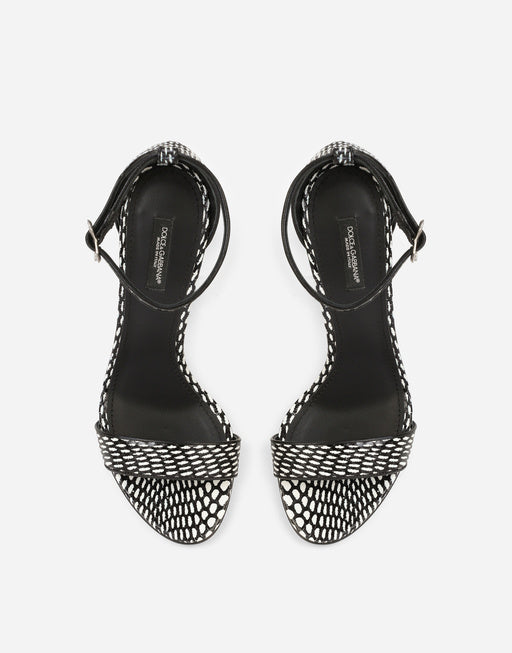 PRINTED ELAPHE BAROQUE DG SANDALS
