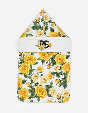 JERSEY SLEEP SACK WITH YELLOW ROSE PRINT