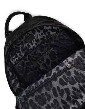 NERO SICILIA DNA NYLON BACKPACK WITH BRANDED TAG