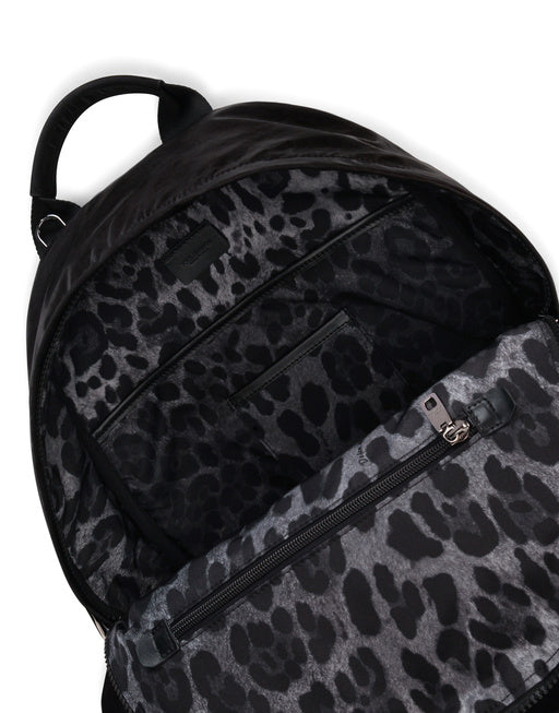 NERO SICILIA DNA NYLON BACKPACK WITH BRANDED TAG