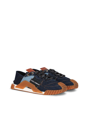 PATCHWORK DENIM NS1 SLIP-ON SNEAKERS