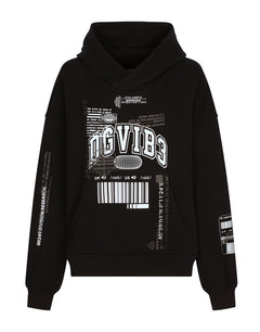 JERSEY HOODIE WITH DGVIB3 PRINT