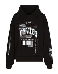 JERSEY HOODIE WITH DGVIB3 PRINT