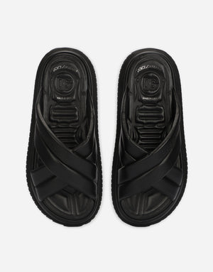 NAPPA-LOOK FABRIC SANDALS