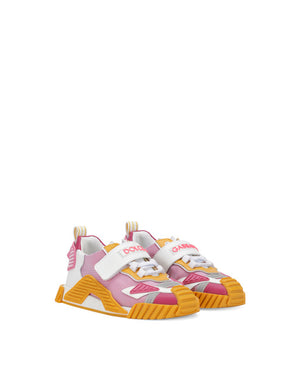MIXED-MATERIAL COLOR-BLOCK NS1 SNEAKERS