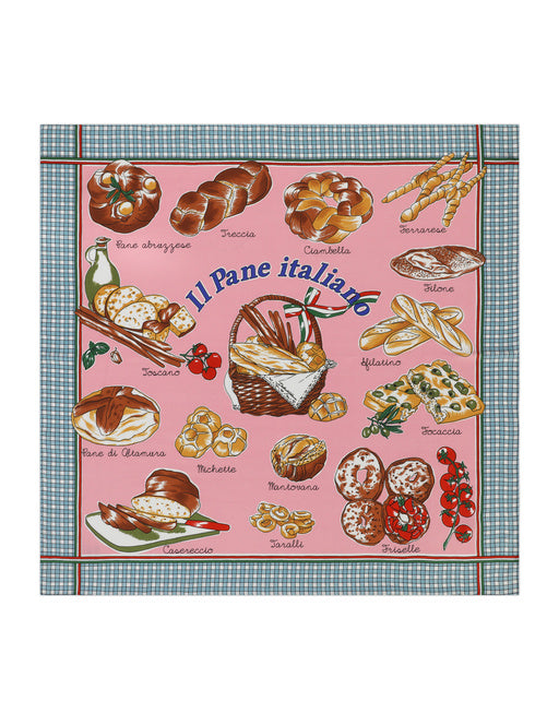WINE-PRINT TWILL SCARF (70 X 70)