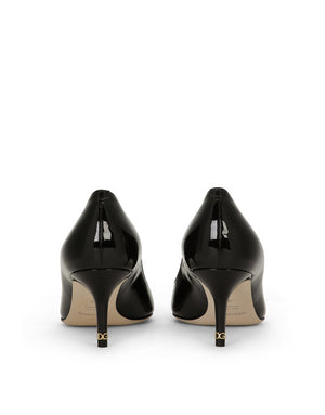 POINTED VARNISH PUMPS WITH MEDIUM HEEL