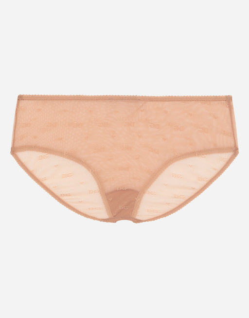 JACQUARD TULLE BRIEFS