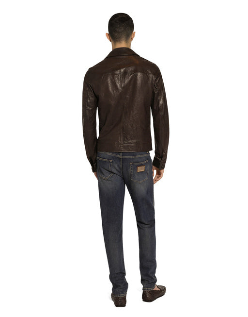 SLIM-FIT STRETCH DENIM JEANS