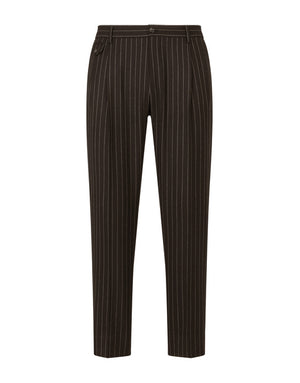 PINSTRIPE WOOL PANTS