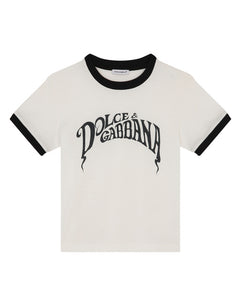 JERSEY T-SHIRT WITH DOLCE&GABBANA PRINT