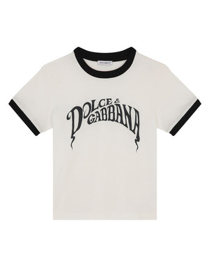JERSEY T-SHIRT WITH DOLCE&GABBANA PRINT