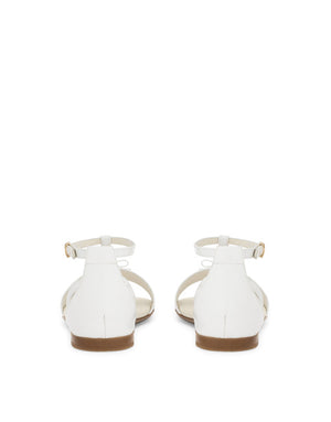 T-STRAP PATENT LEATHER SANDAL