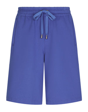 JERSEY JOGGING SHORTS WITH DG EMBROIDERY