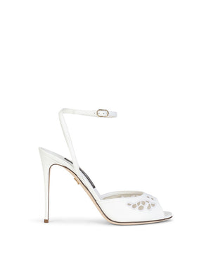 EMBROIDERED NAPPA LEATHER SANDALS
