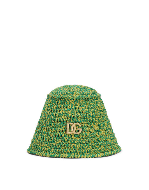 CROCHET BUCKET HAT WITH DG LOGO