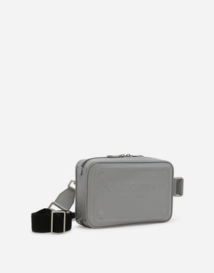 CALFSKIN BELT BAG WITH RAISED LOGO