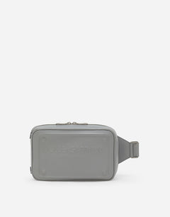 CALFSKIN BELT BAG WITH RAISED LOGO