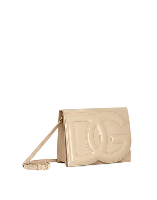 PATENT LEATHER DG LOGO BAG CROSSBODY BAG