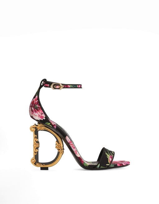 SATIN BAROQUE DG SANDALS