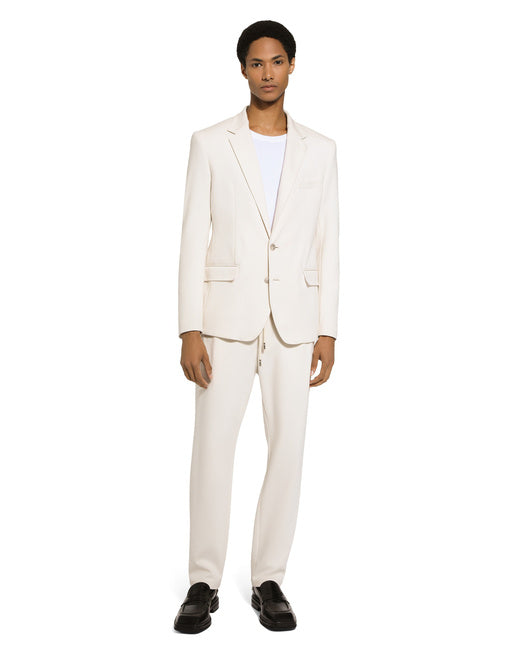 SINGLE-BREASTED STRETCH JERSEY JACKET