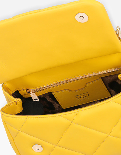 MEDIUM SICILY BAG IN QUILTED ARIA CALFSKIN